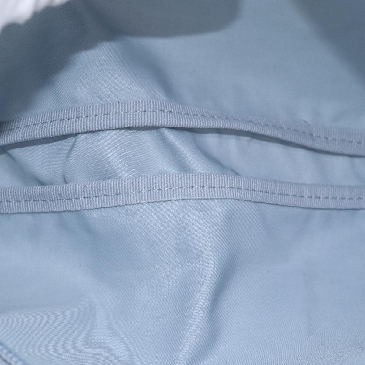 PRADA Room Shoes & Pouch Nylon Light Blue Auth 79894V