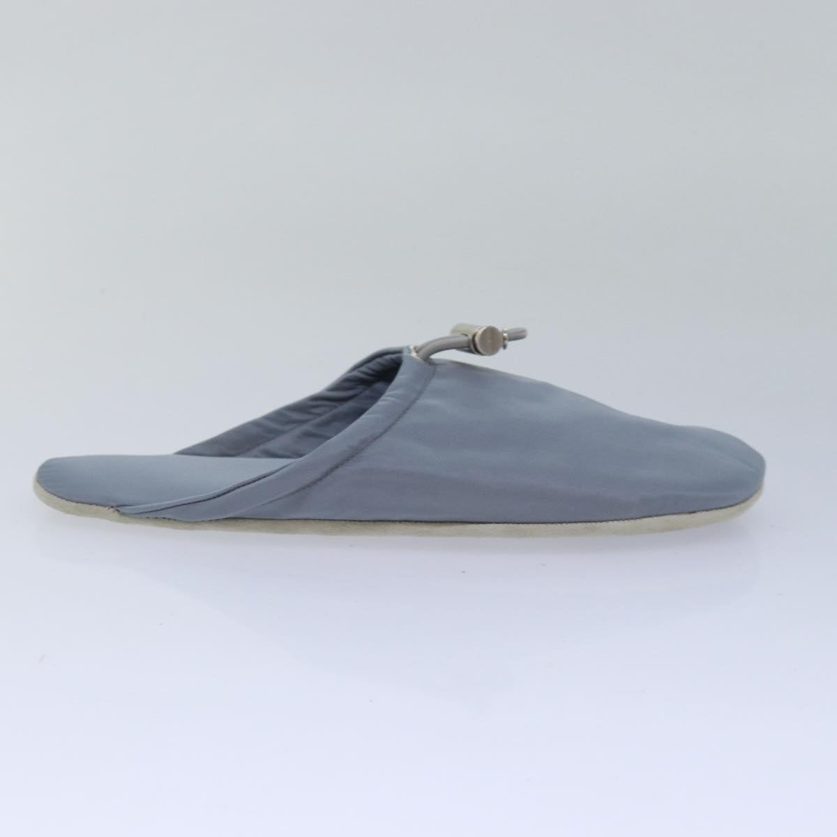 PRADA Room Shoes & Pouch Nylon Light Blue Auth 79894V