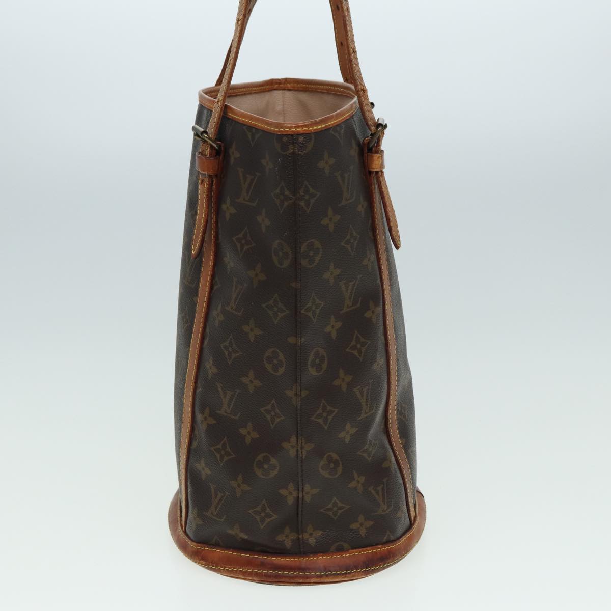 LOUIS VUITTON Monogram Bucket GM Shoulder Bag M42236 LV Auth 79920