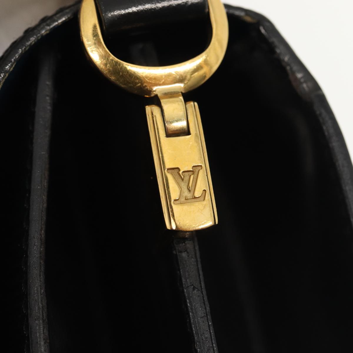 LOUIS VUITTON Epi Bicolor Free Run Shoulder Bag Black Blue M52415 LV Auth 79972