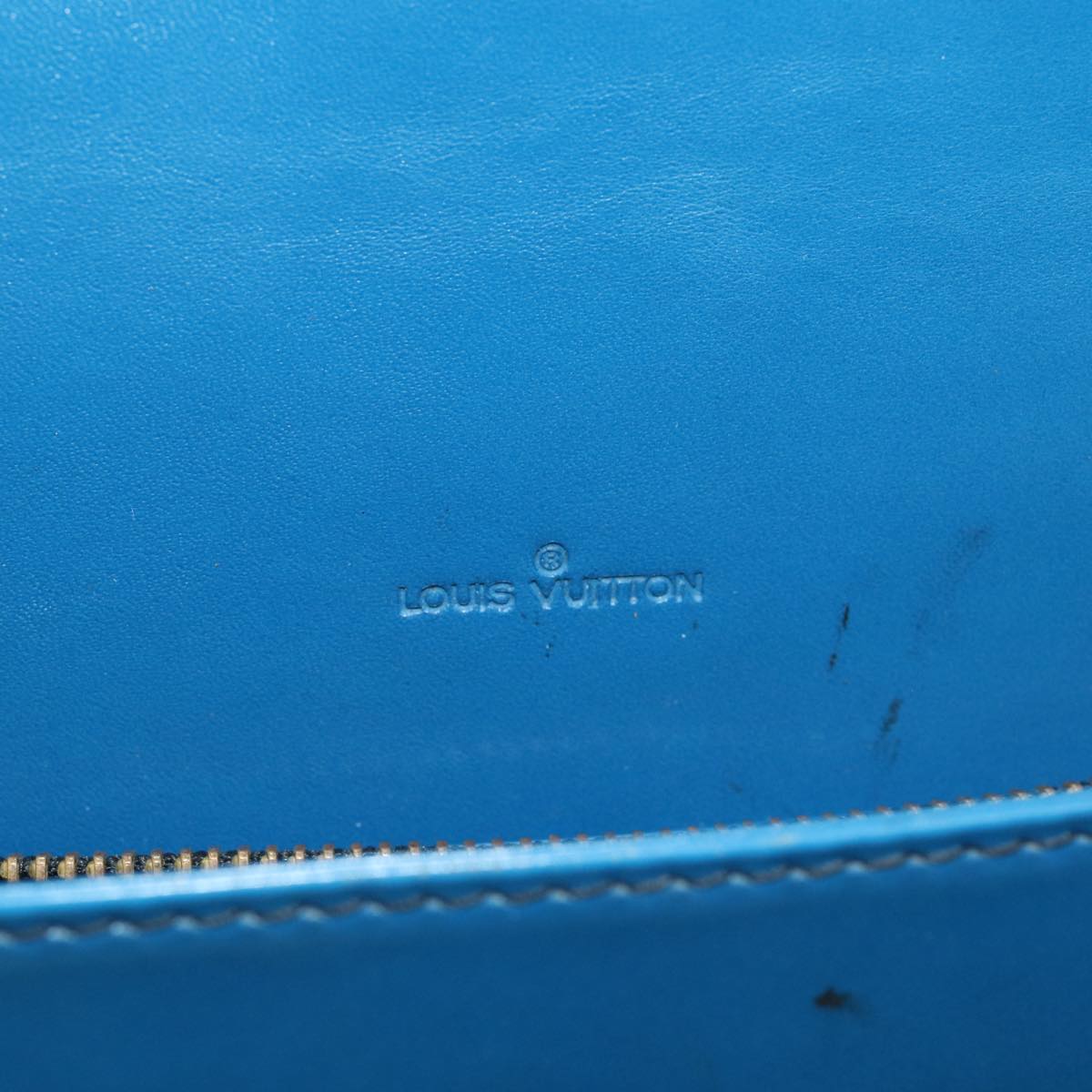 LOUIS VUITTON Epi Bicolor Free Run Shoulder Bag Black Blue M52415 LV Auth 79972