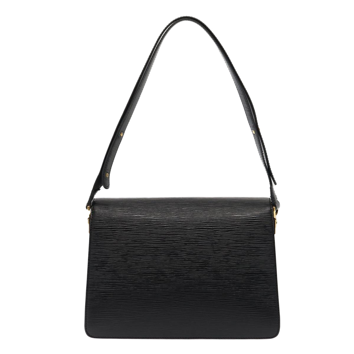 LOUIS VUITTON Epi Bicolor Free Run Shoulder Bag Black Blue M52415 LV Auth 79972