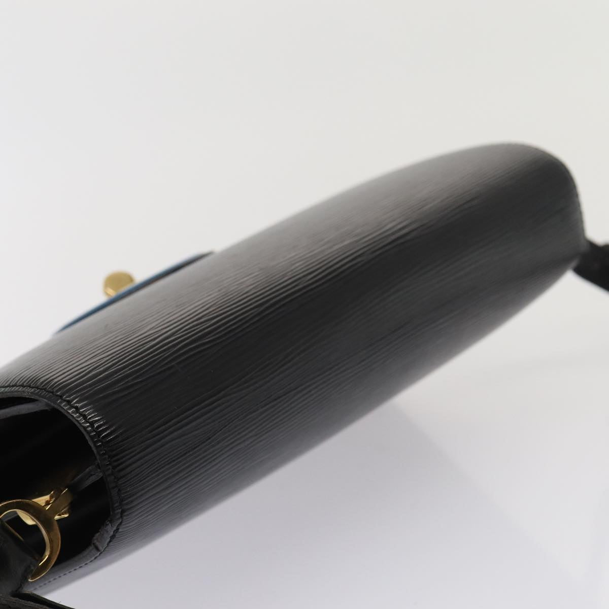 LOUIS VUITTON Epi Bicolor Free Run Shoulder Bag Black Blue M52415 LV Auth 79972