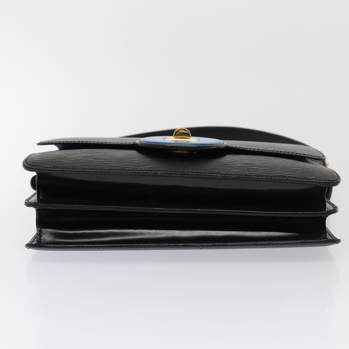 LOUIS VUITTON Epi Bicolor Free Run Shoulder Bag Black Blue M52415 LV Auth 79972