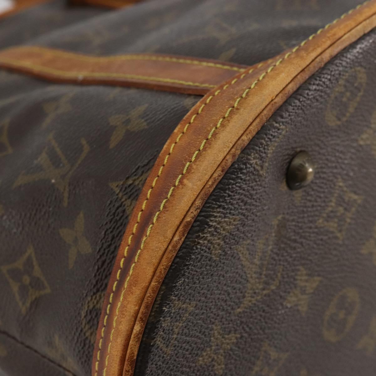 LOUIS VUITTON Monogram Bucket GM Shoulder Bag M42236 LV Auth 80217