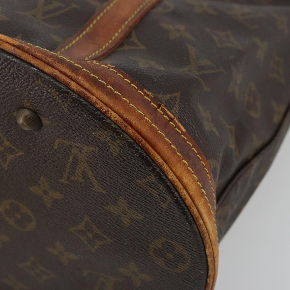 LOUIS VUITTON Monogram Bucket GM Shoulder Bag M42236 LV Auth 80217