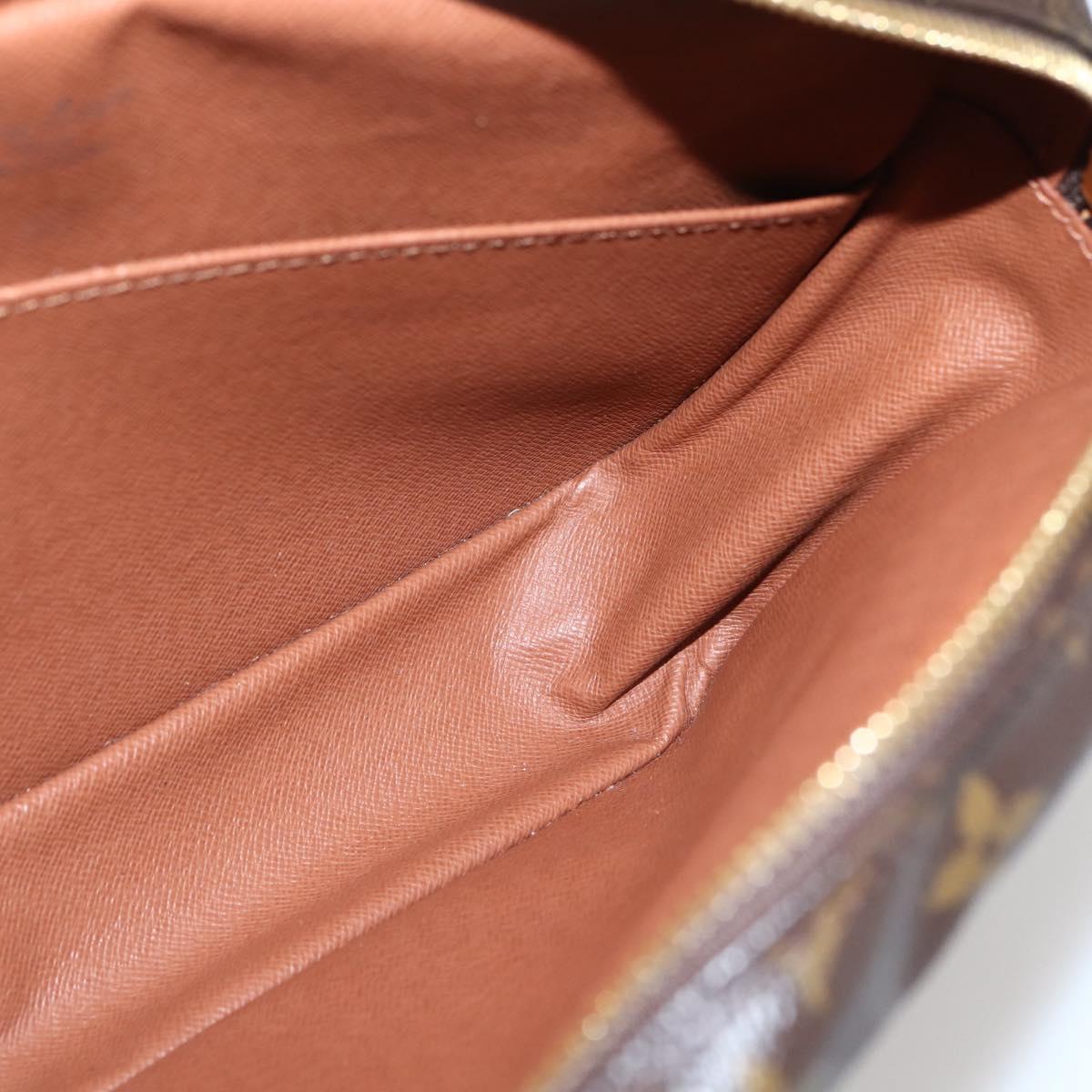 LOUIS VUITTON Monogram Compiegne 28 Clutch Bag M51845 LV Auth 80423A