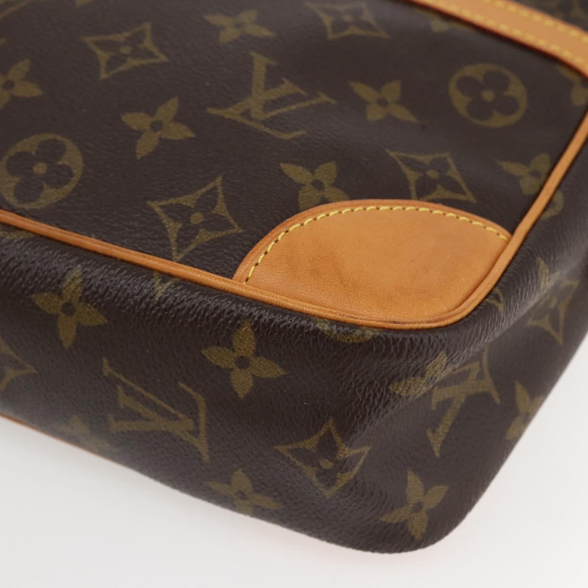 LOUIS VUITTON Monogram Compiegne 28 Clutch Bag M51845 LV Auth 80423