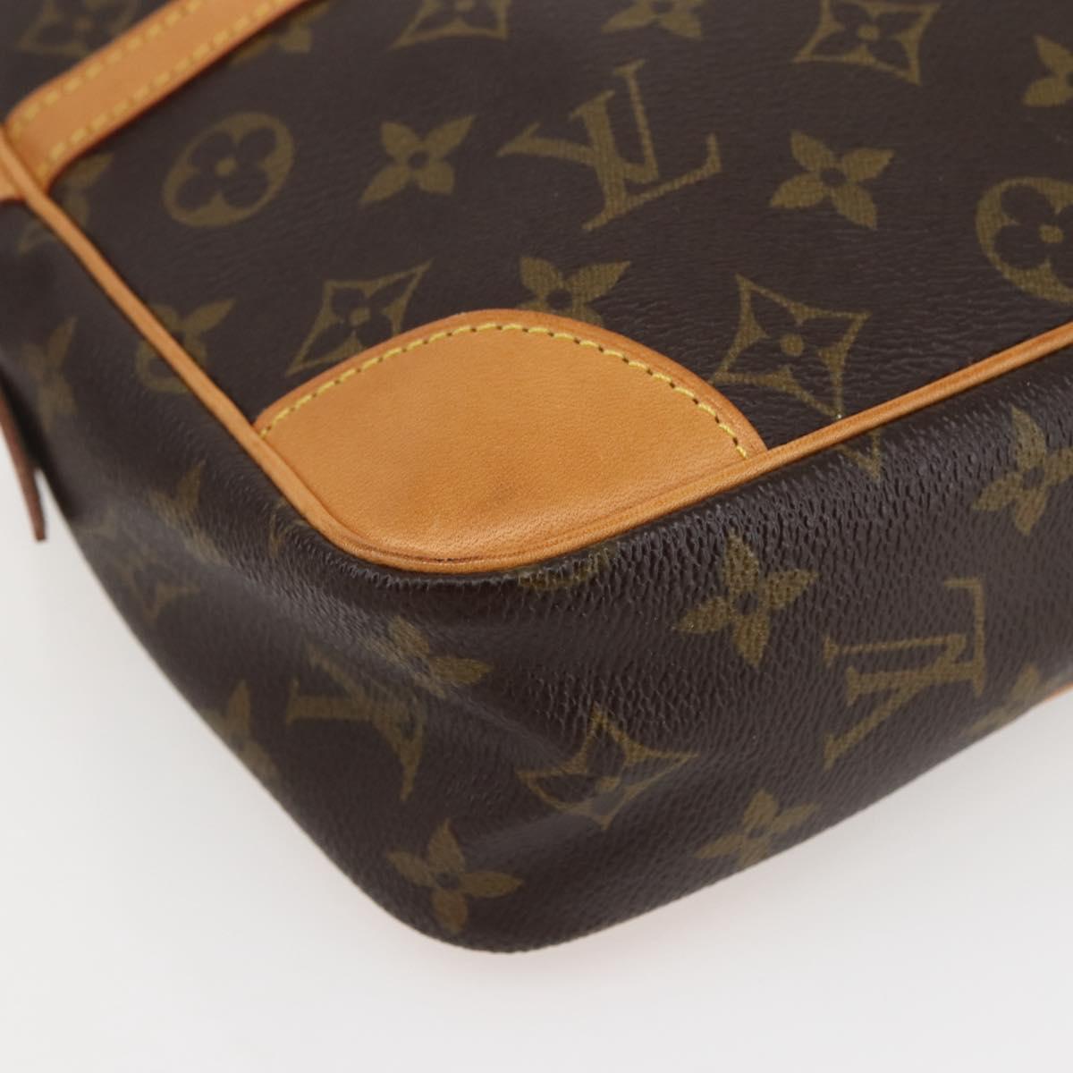LOUIS VUITTON Monogram Compiegne 28 Clutch Bag M51845 LV Auth 80423