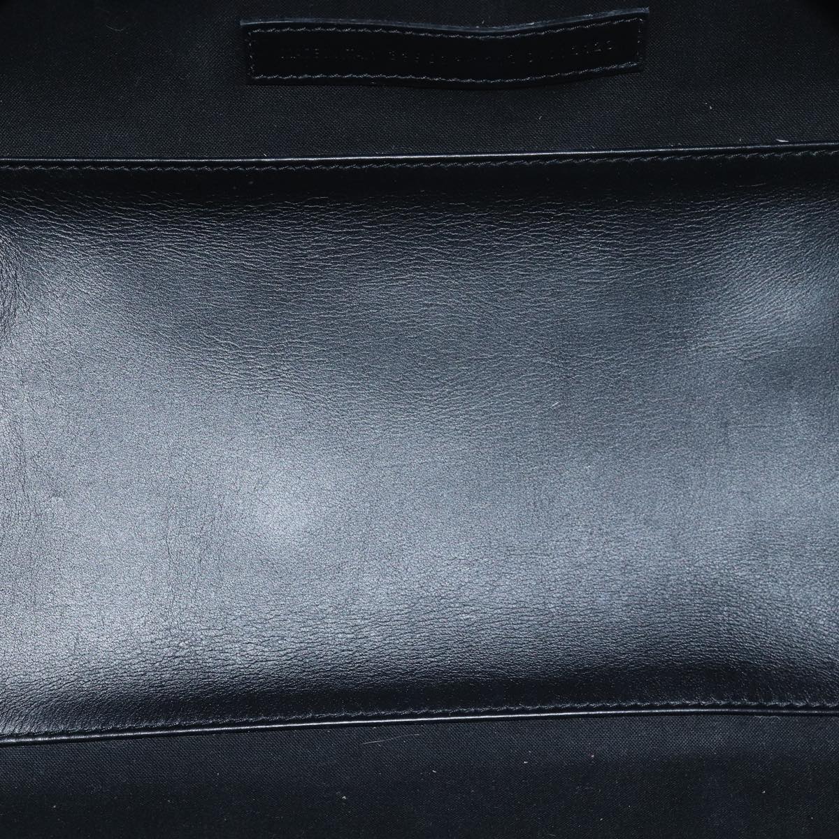 BALENCIAGA Navy Cabas Hand Bag Leather Gray 339933 Auth 80962M