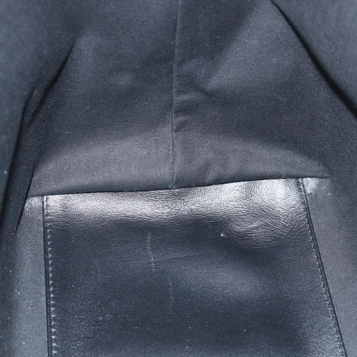 BALENCIAGA Navy Cabas Hand Bag Leather Gray 339933 Auth 80962M