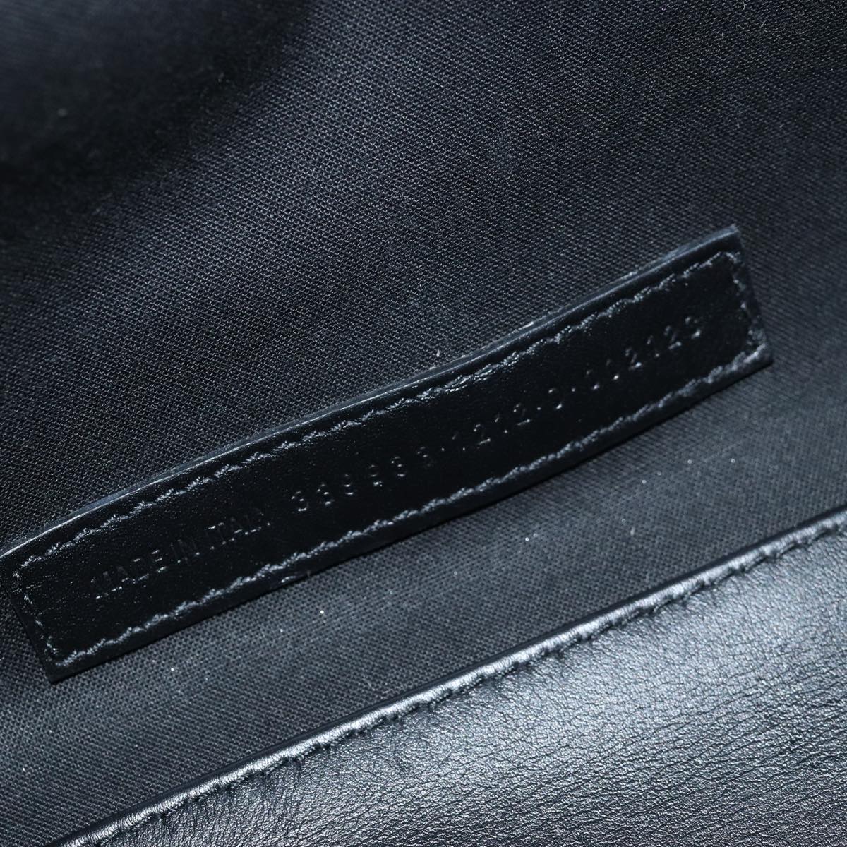 BALENCIAGA Navy Cabas Hand Bag Leather Gray 339933 Auth 80962M