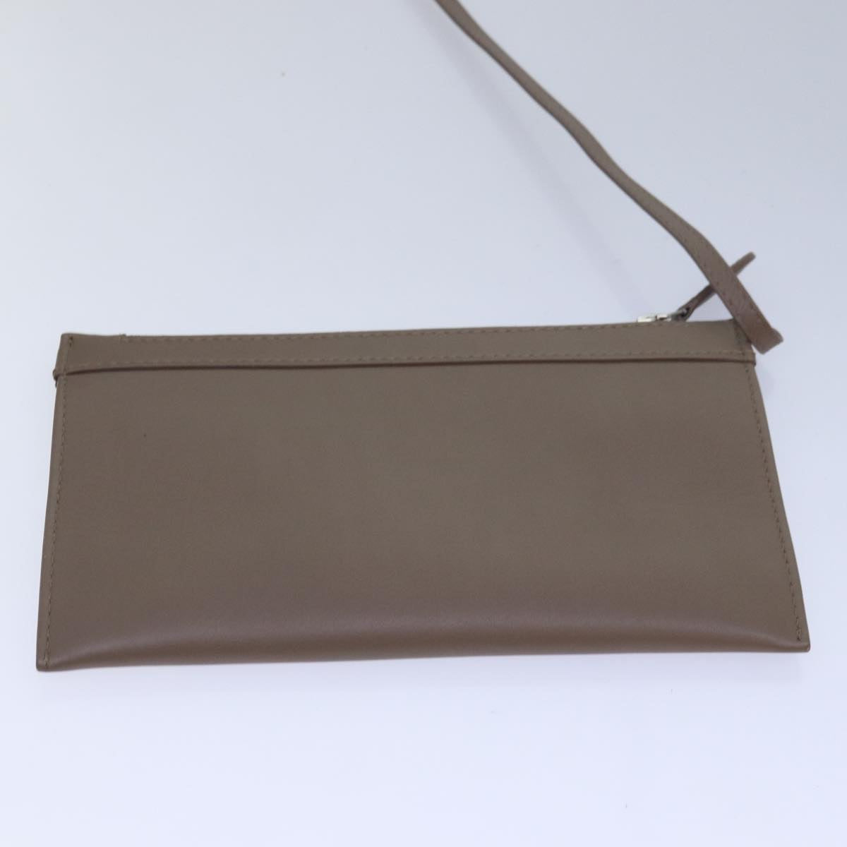 BALENCIAGA Navy Cabas Hand Bag Leather Gray 339933 Auth 80962M