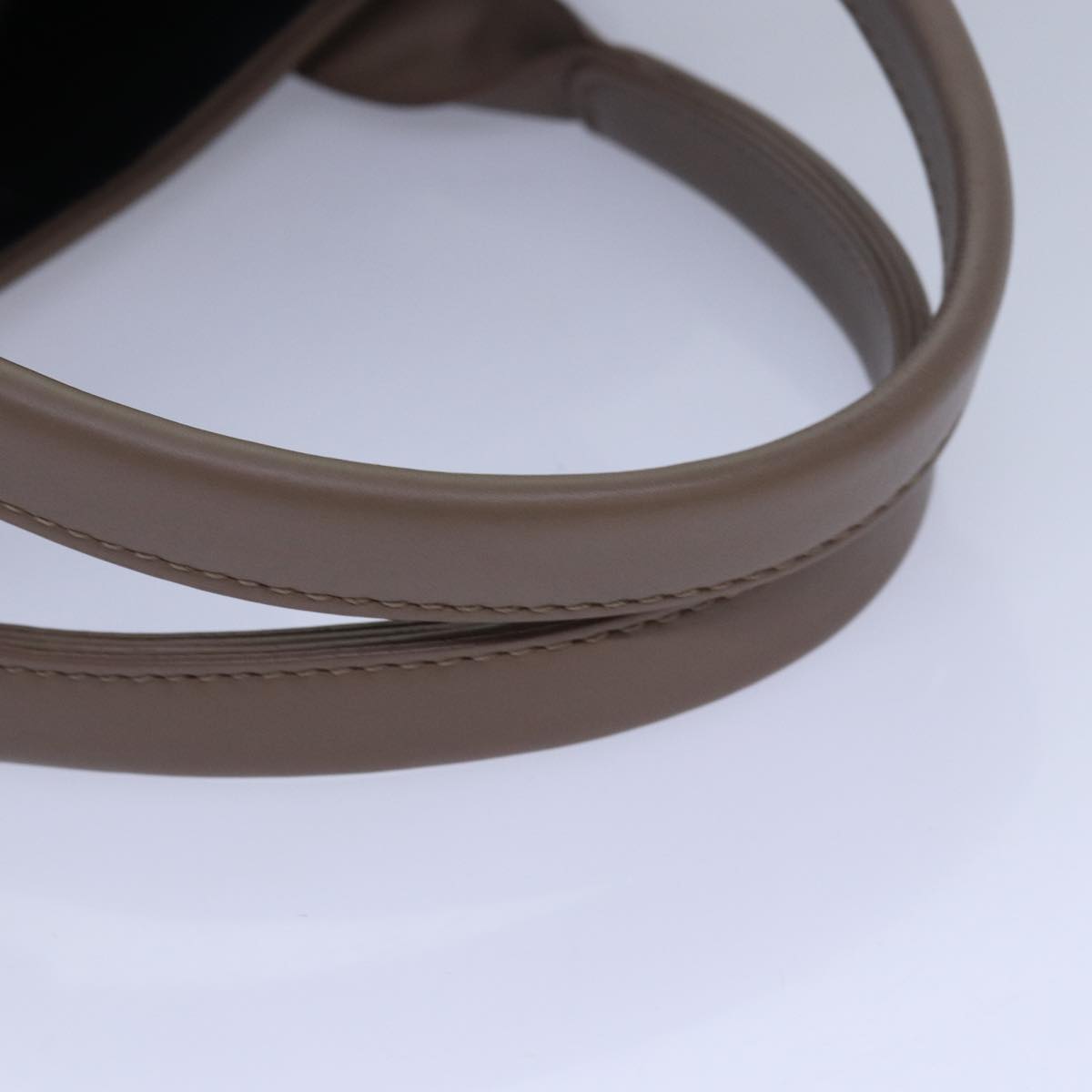 BALENCIAGA Navy Cabas Hand Bag Leather Gray 339933 Auth 80962M