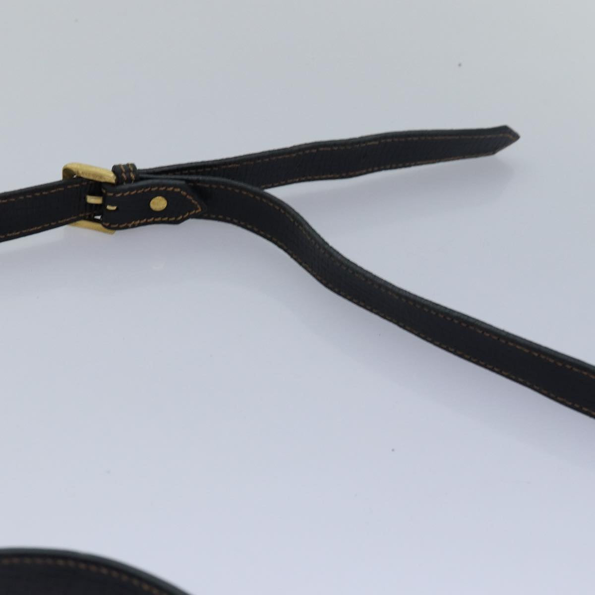 LOEWE Hand Bag Leather 2way Black Auth 80978