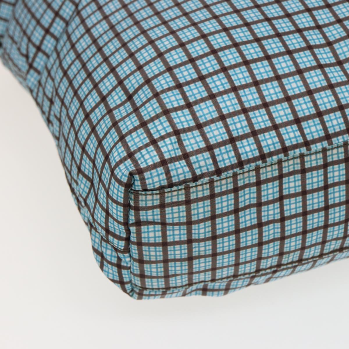 PRADA Hand Bag Nylon 2way Light Blue B2600G Auth 80981V