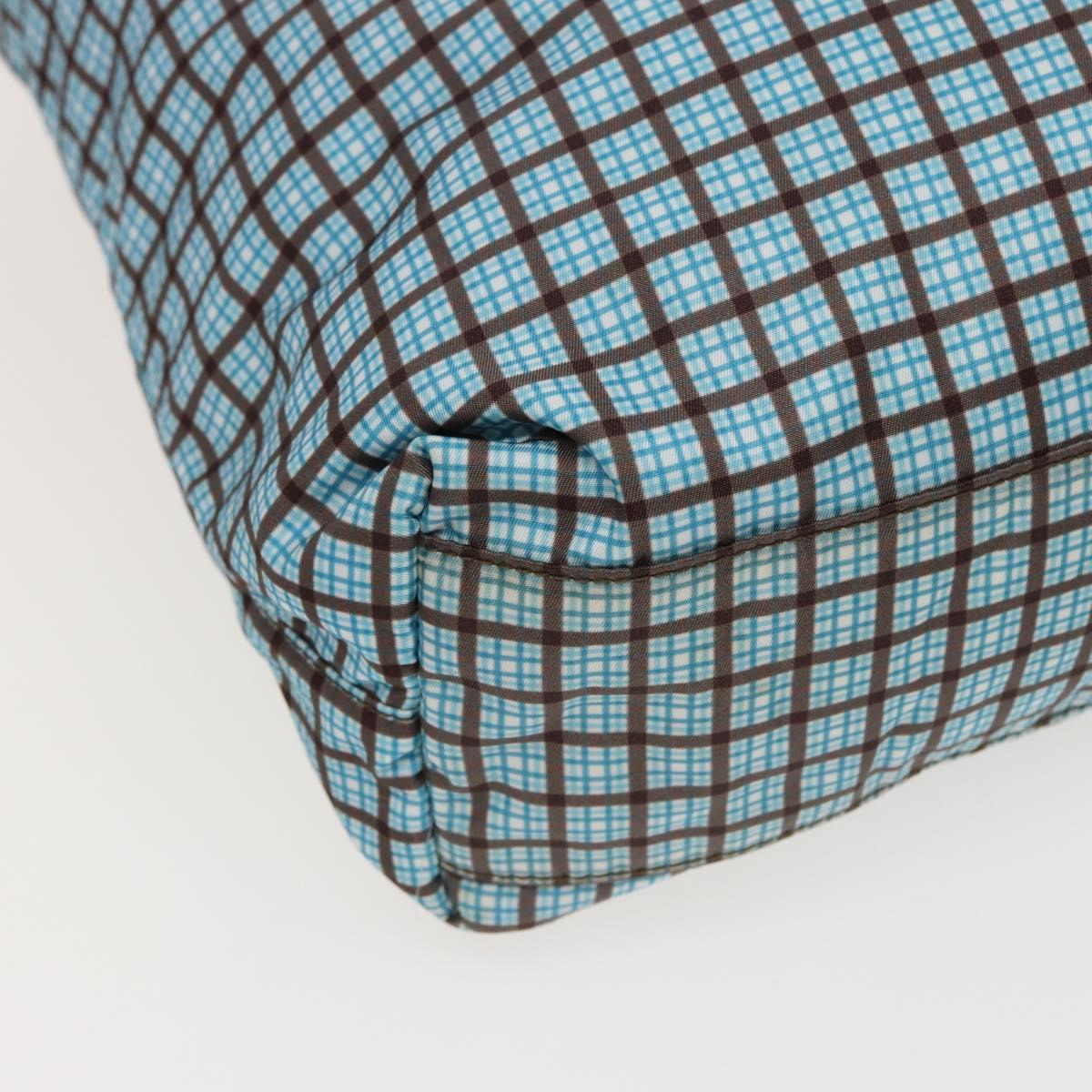 PRADA Hand Bag Nylon 2way Light Blue B2600G Auth 80981V