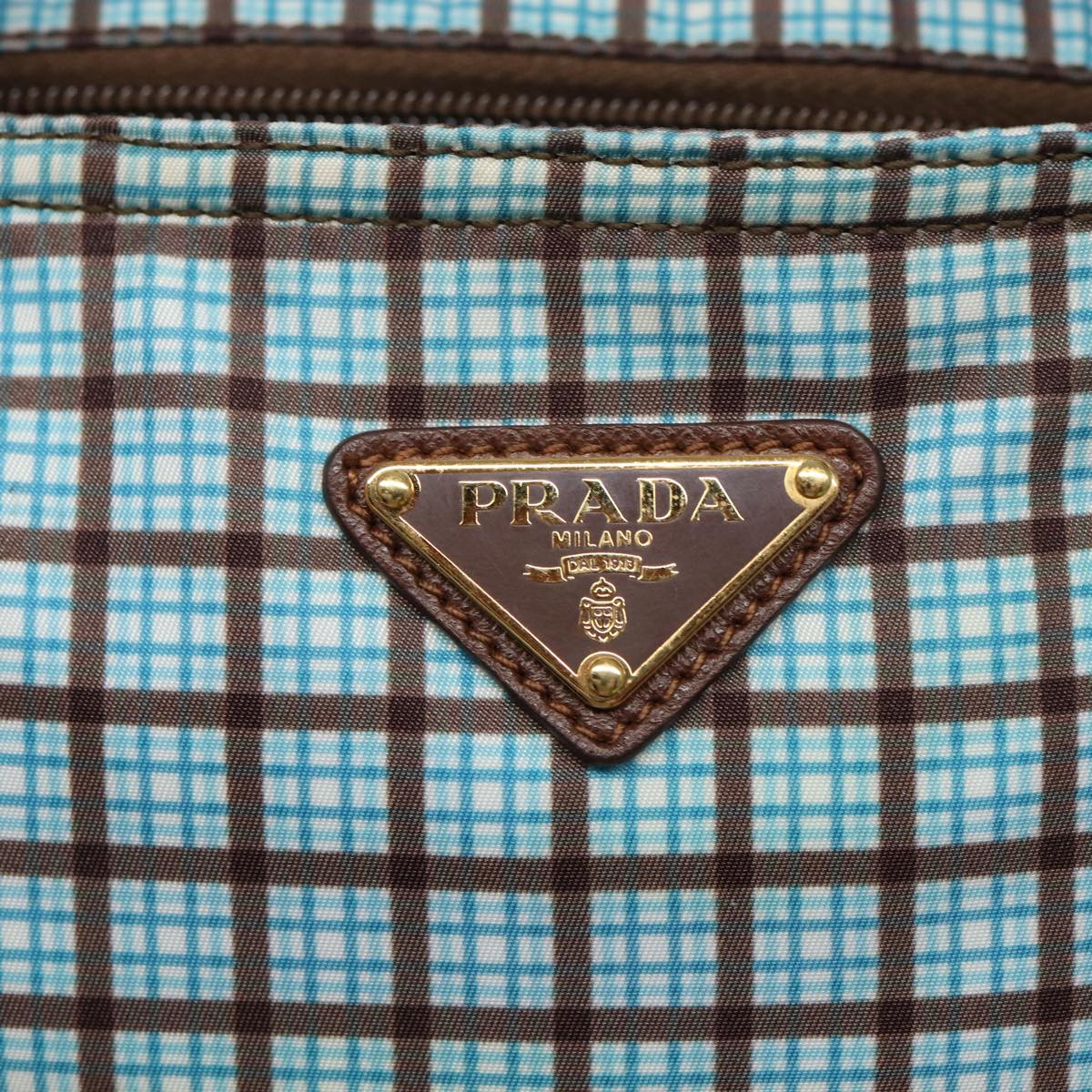 PRADA Hand Bag Nylon 2way Light Blue B2600G Auth 80981V