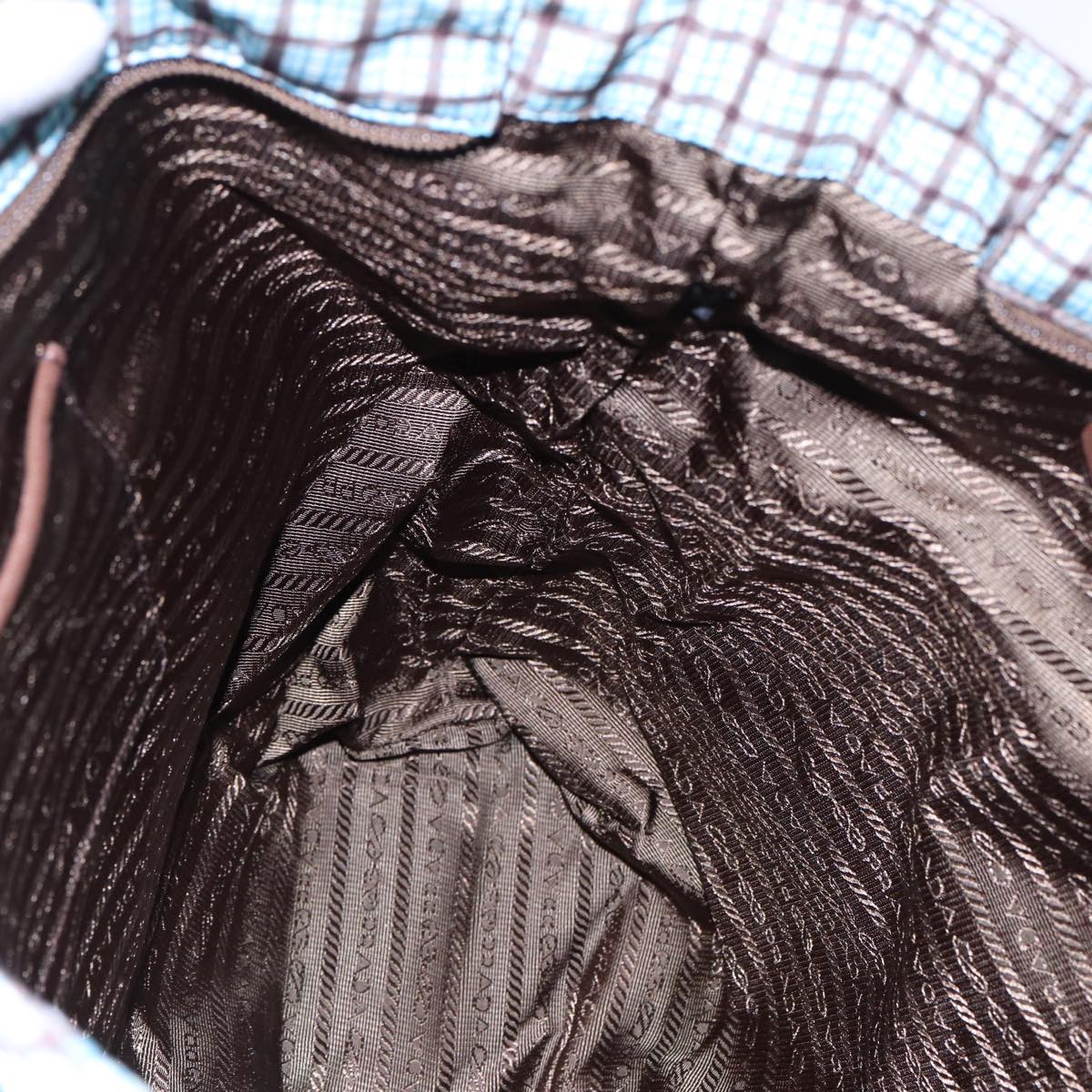 PRADA Hand Bag Nylon 2way Light Blue B2600G Auth 80981V