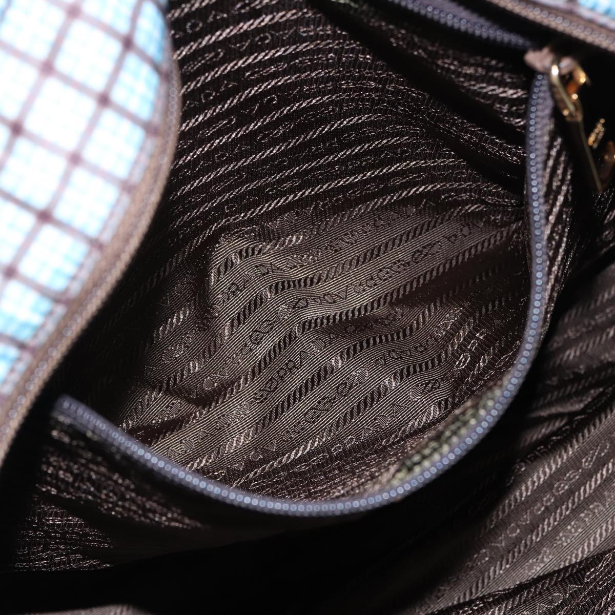 PRADA Hand Bag Nylon 2way Light Blue B2600G Auth 80981V