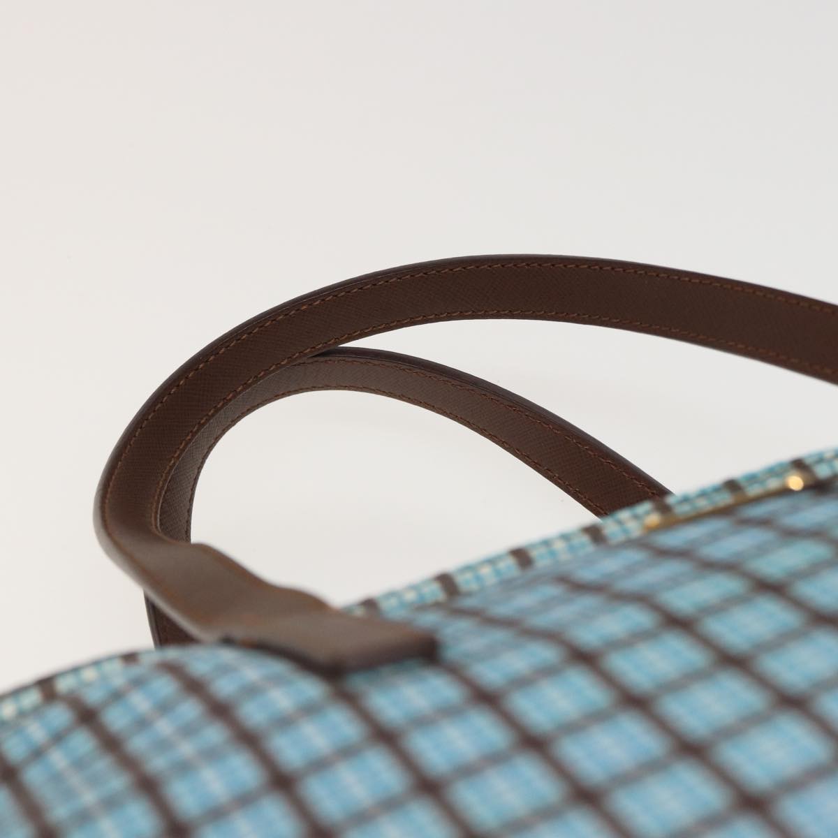 PRADA Hand Bag Nylon 2way Light Blue B2600G Auth 80981V