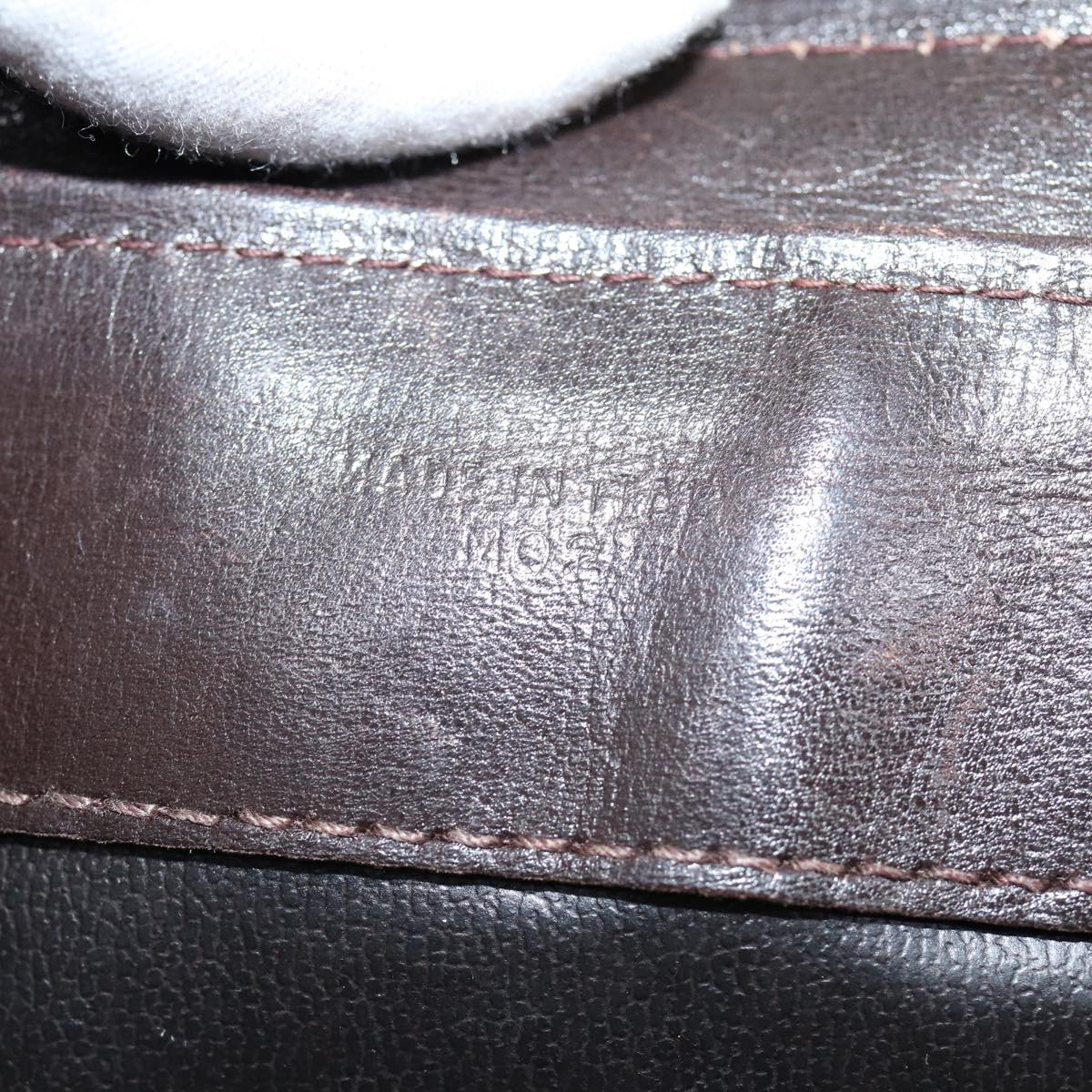 CELINE C Macadam Canvas Shoulder Bag Beige Brown Auth 81007