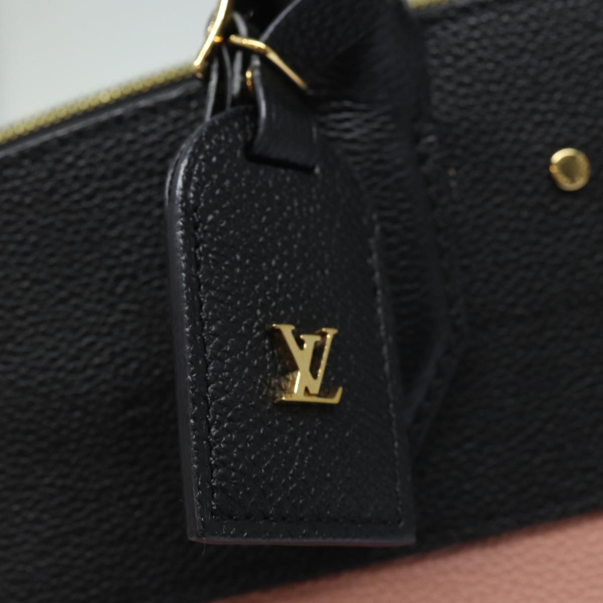 LOUIS VUITTON City Steamer PM Hand Bag Leather Noir Magnolia M51590 Auth 81144V