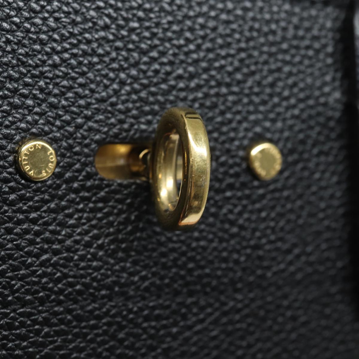 LOUIS VUITTON City Steamer PM Hand Bag Leather Noir Magnolia M51590 Auth 81144V