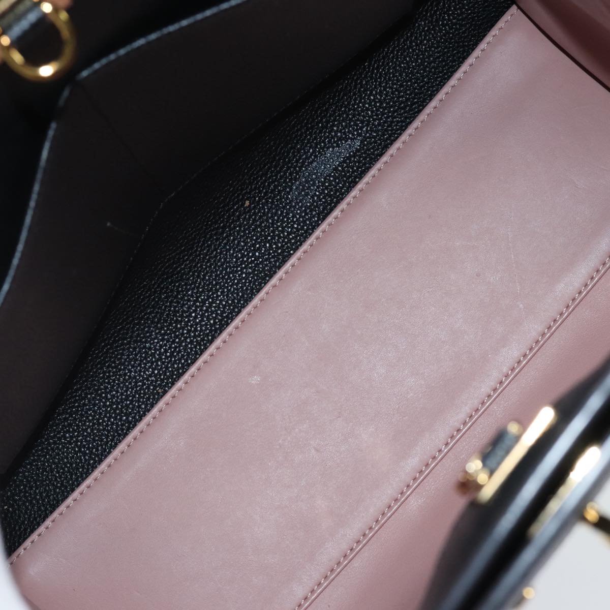 LOUIS VUITTON City Steamer PM Hand Bag Leather Noir Magnolia M51590 Auth 81144V