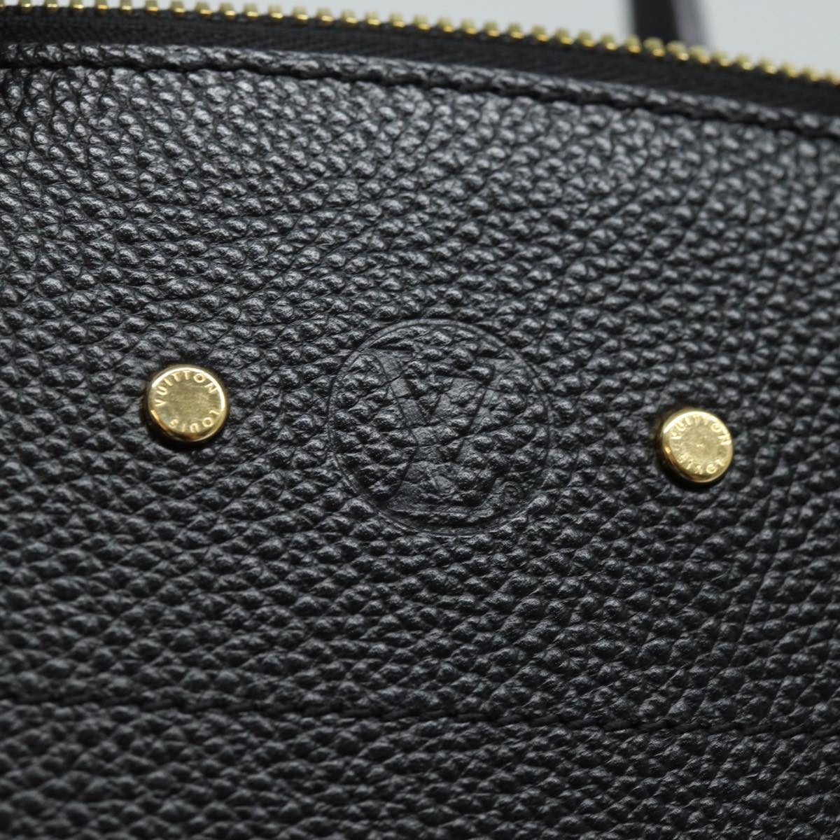 LOUIS VUITTON City Steamer PM Hand Bag Leather Noir Magnolia M51590 Auth 81144V
