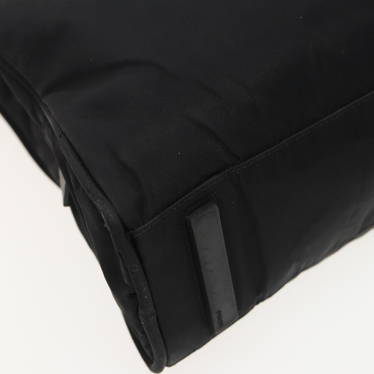 PRADA Tote Bag Nylon Black Auth 81168