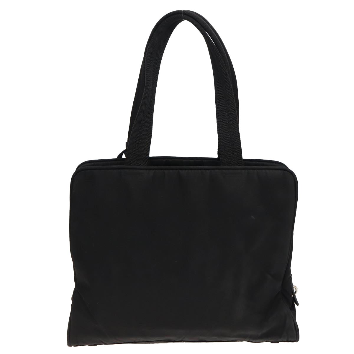 PRADA Tote Bag Nylon Black Auth 81168