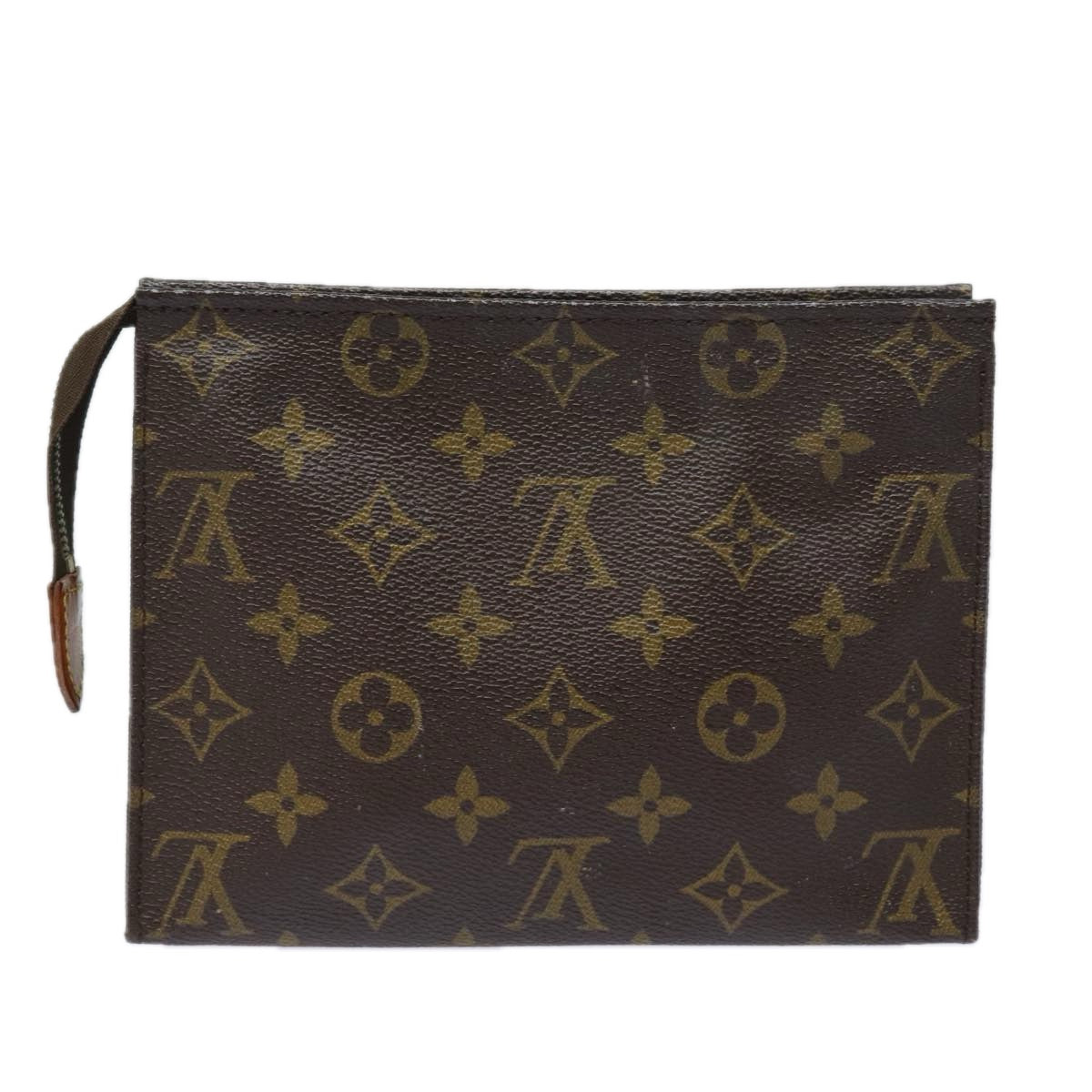 LOUIS VUITTON Monogram Poche Toilette 19 Pouch M47544 LV Auth 81211