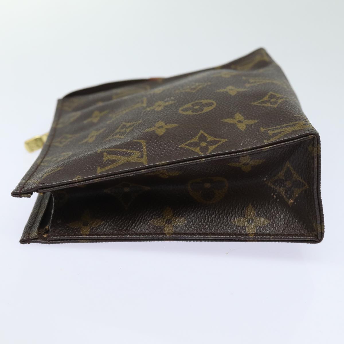 LOUIS VUITTON Monogram Poche Toilette 19 Pouch M47544 LV Auth 81211