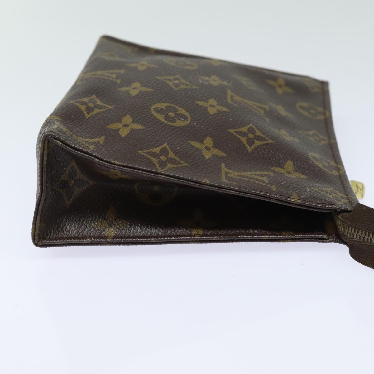 LOUIS VUITTON Monogram Poche Toilette 19 Pouch M47544 LV Auth 81211