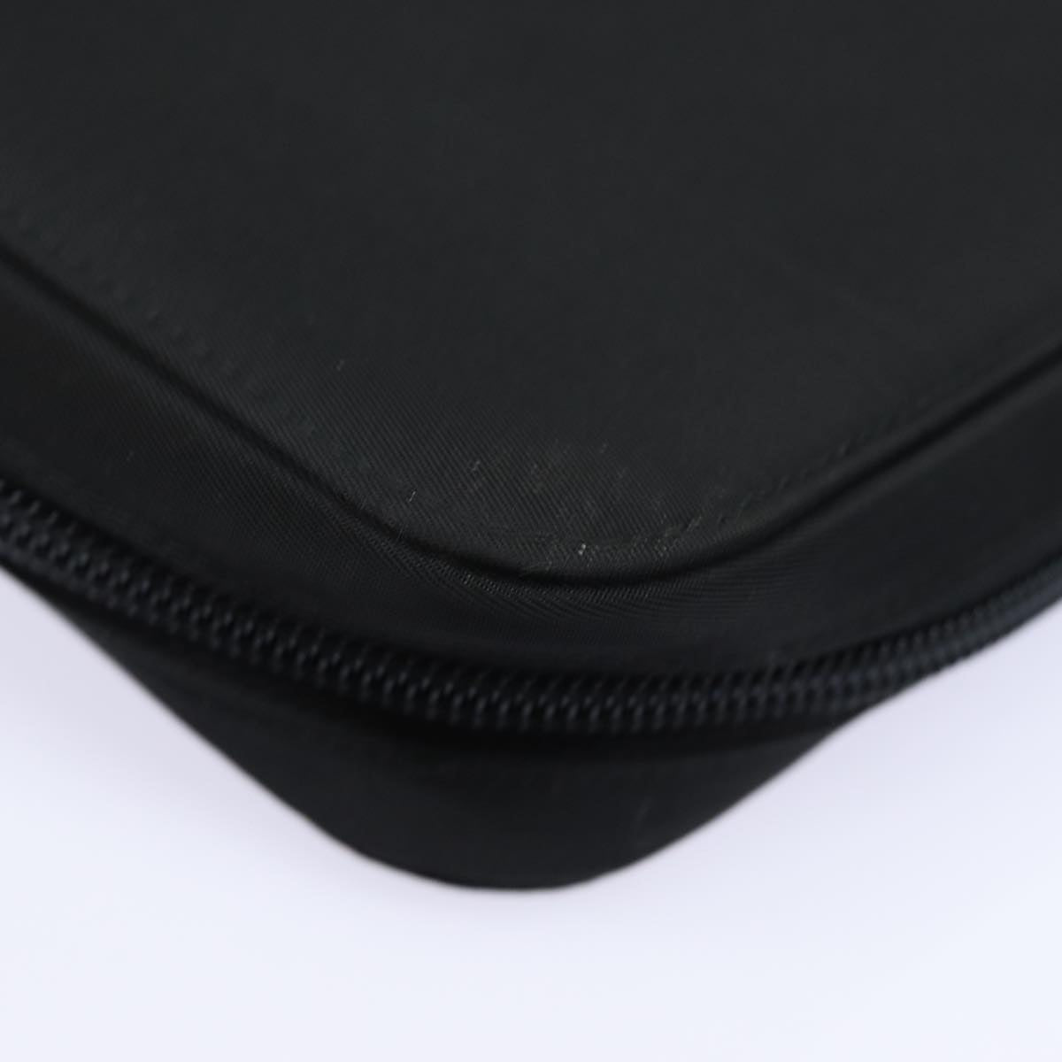 PRADA MiniDisc Case Nylon Black Auth 81379V