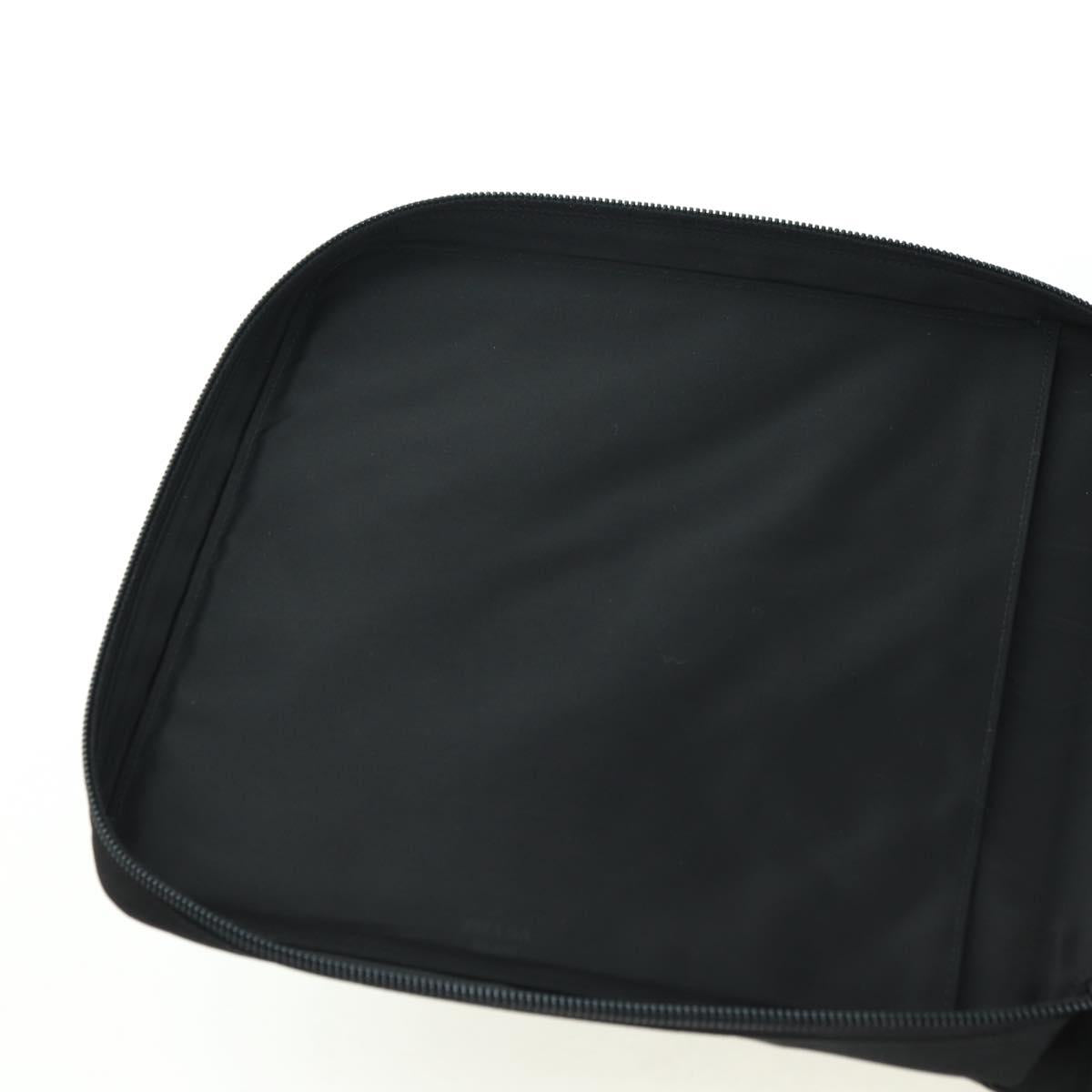 PRADA Mini Disc Case Nylon Black Auth 81379