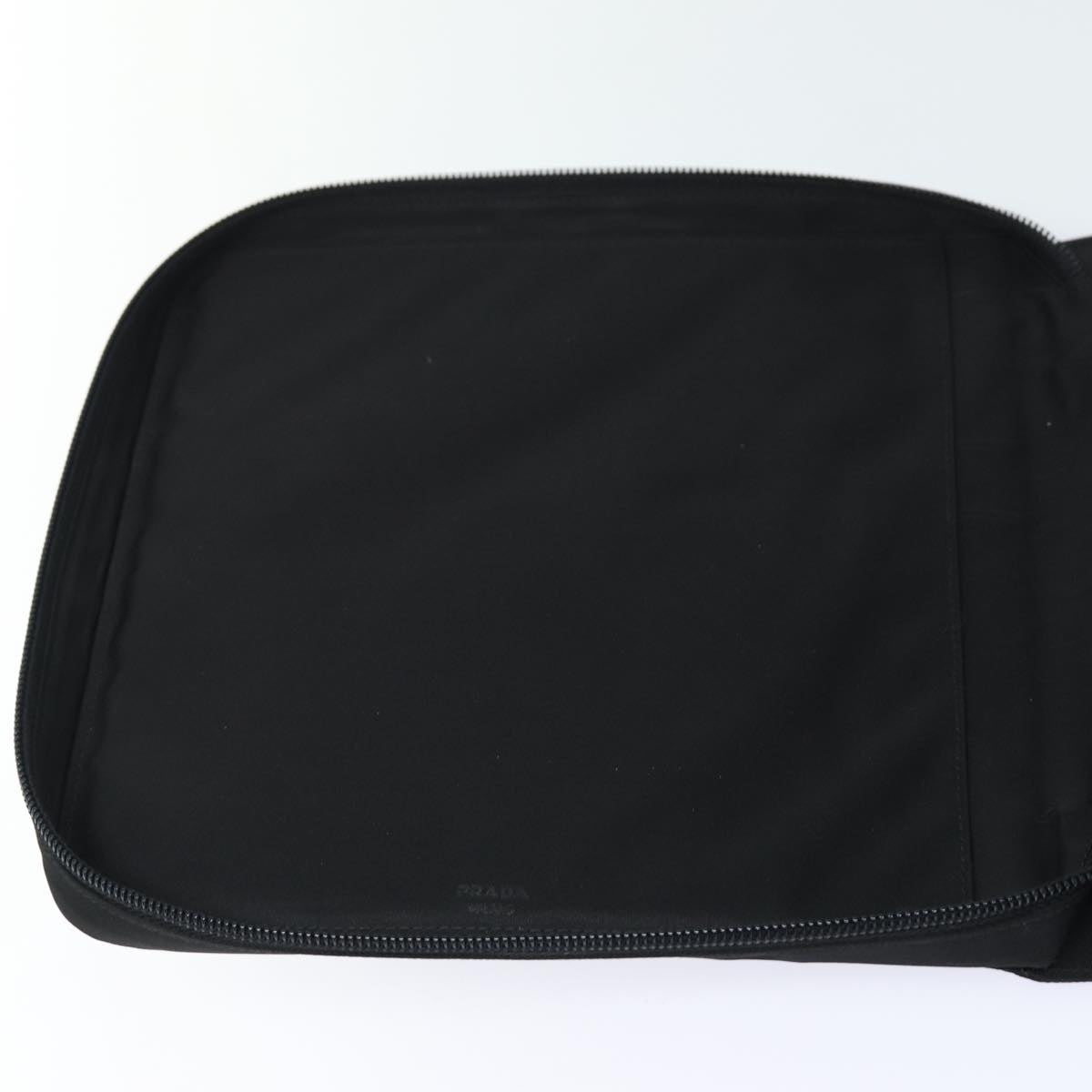 PRADA MiniDisc Case Nylon Black Auth 81379V