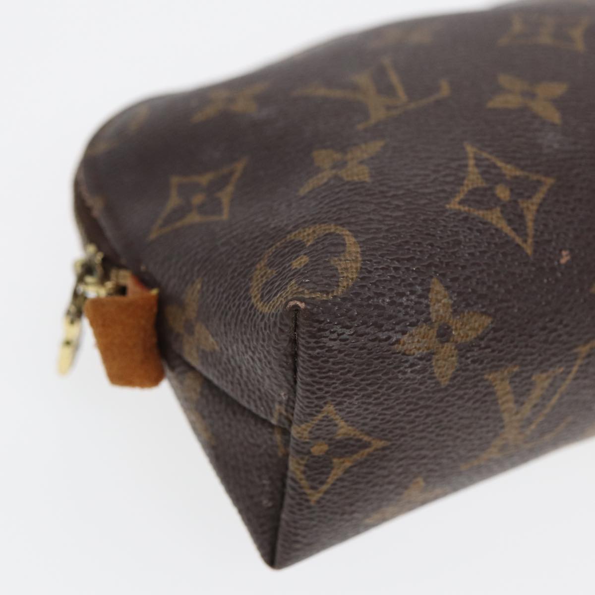 LOUIS VUITTON Monogram Pochette Cosmetic PM Cosmetic Pouch M47515 LV Auth 81600