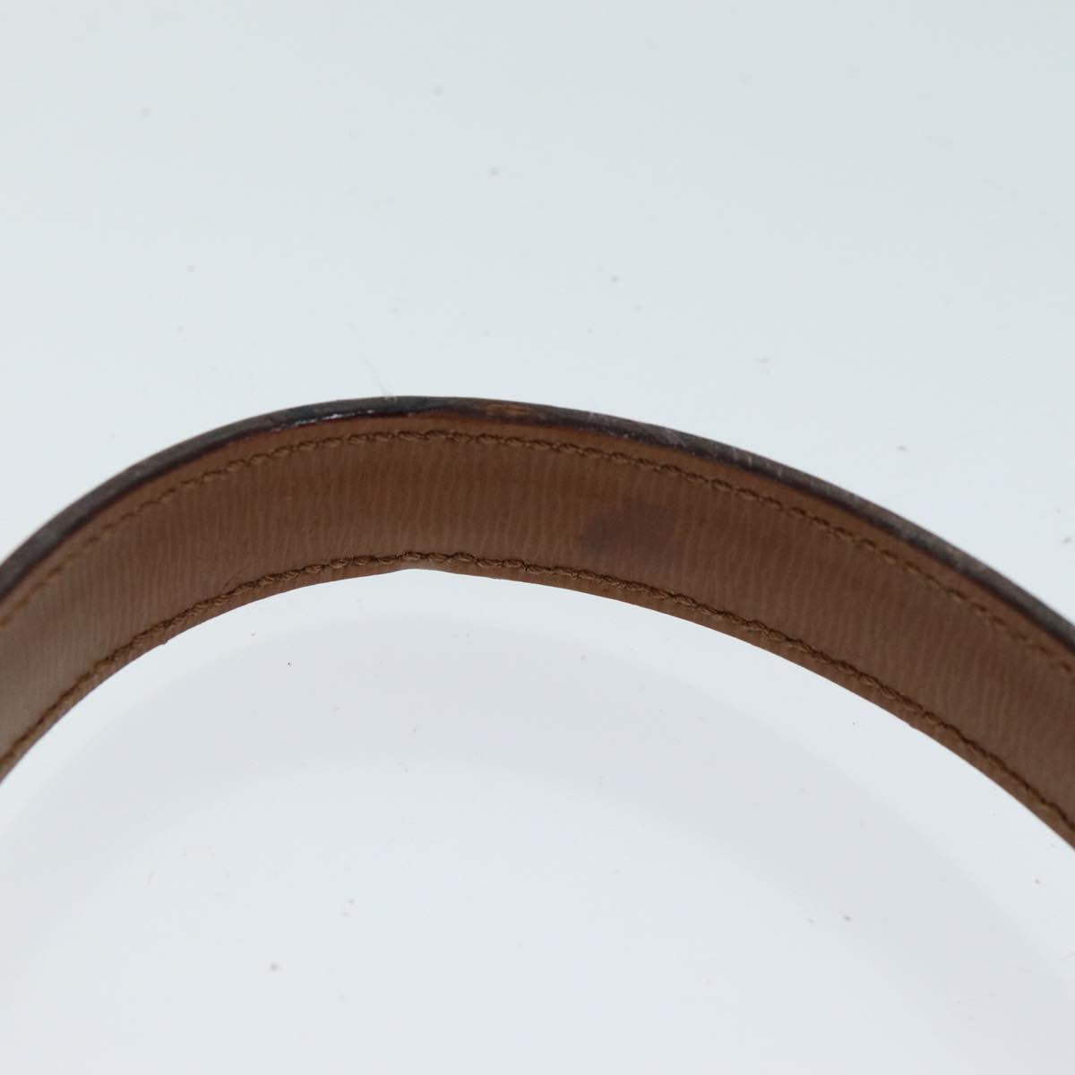 Christian Dior Shoulder Bag Leather Brown Auth 81611