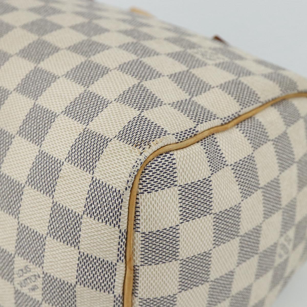 LOUIS VUITTON Damier Azur Speedy 25 Hand Bag N41534 LV Auth 81705