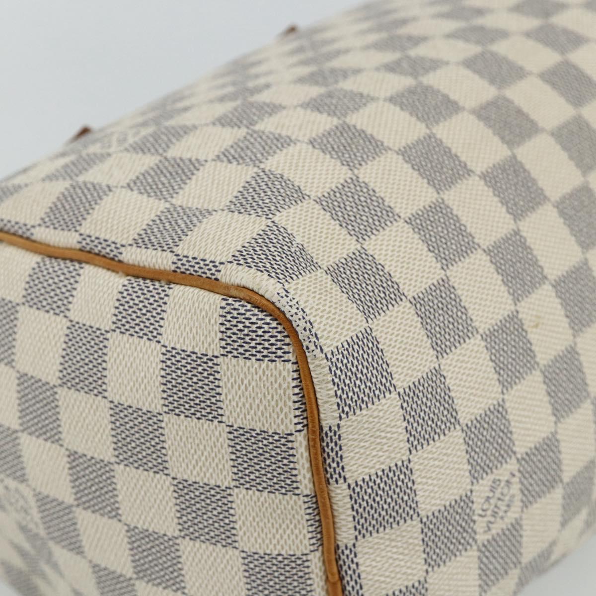 LOUIS VUITTON Damier Azur Speedy 25 Hand Bag N41534 LV Auth 81705