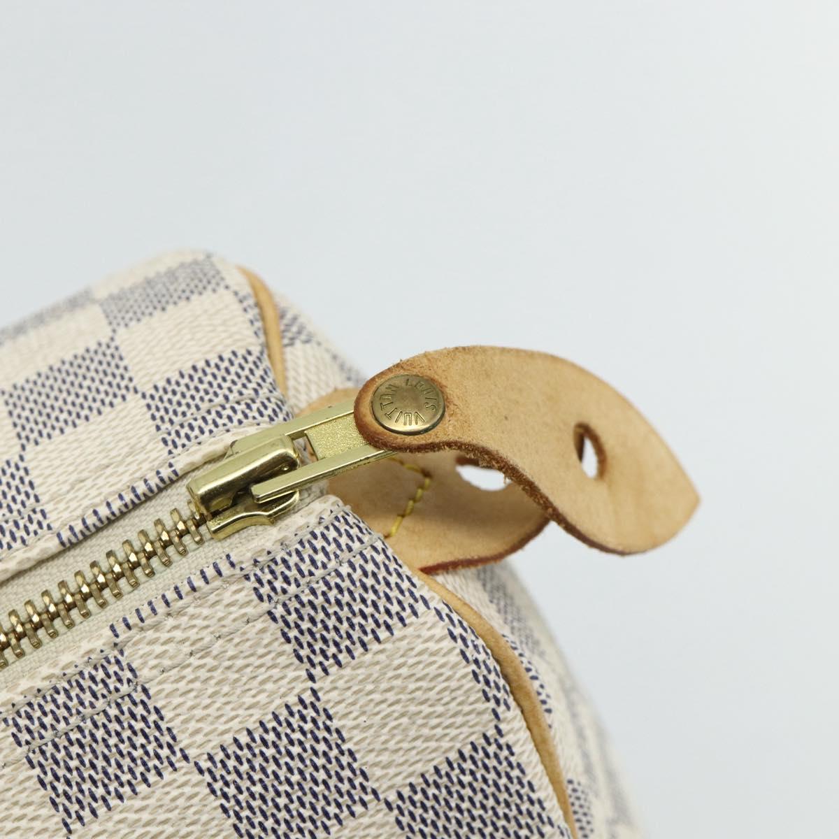 LOUIS VUITTON Damier Azur Speedy 25 Hand Bag N41534 LV Auth 81705
