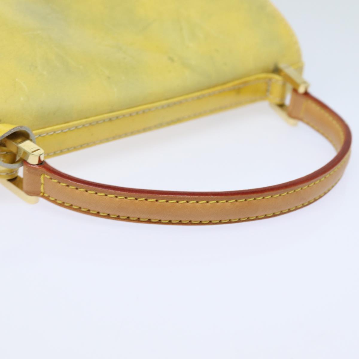 LOUIS VUITTON Monogram Vernis Spring Street Hand Bag Gris M91029 LV Auth 81950