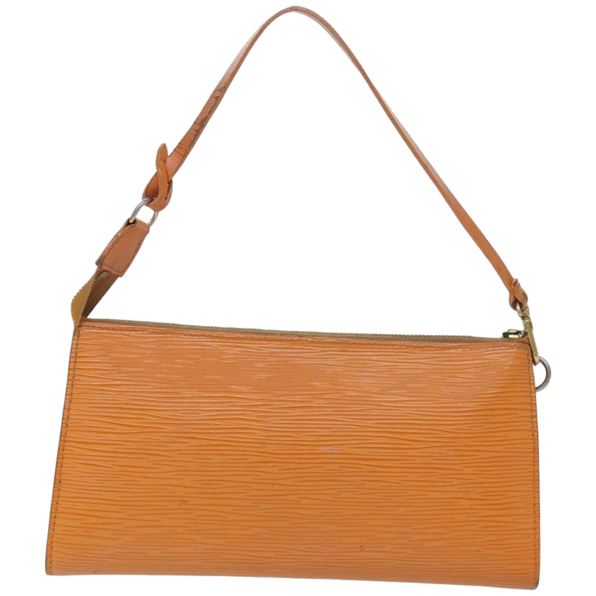 LOUIS VUITTON Epi Pochette Accessoires Pouch Orange Mandarin M5294H Auth 82026