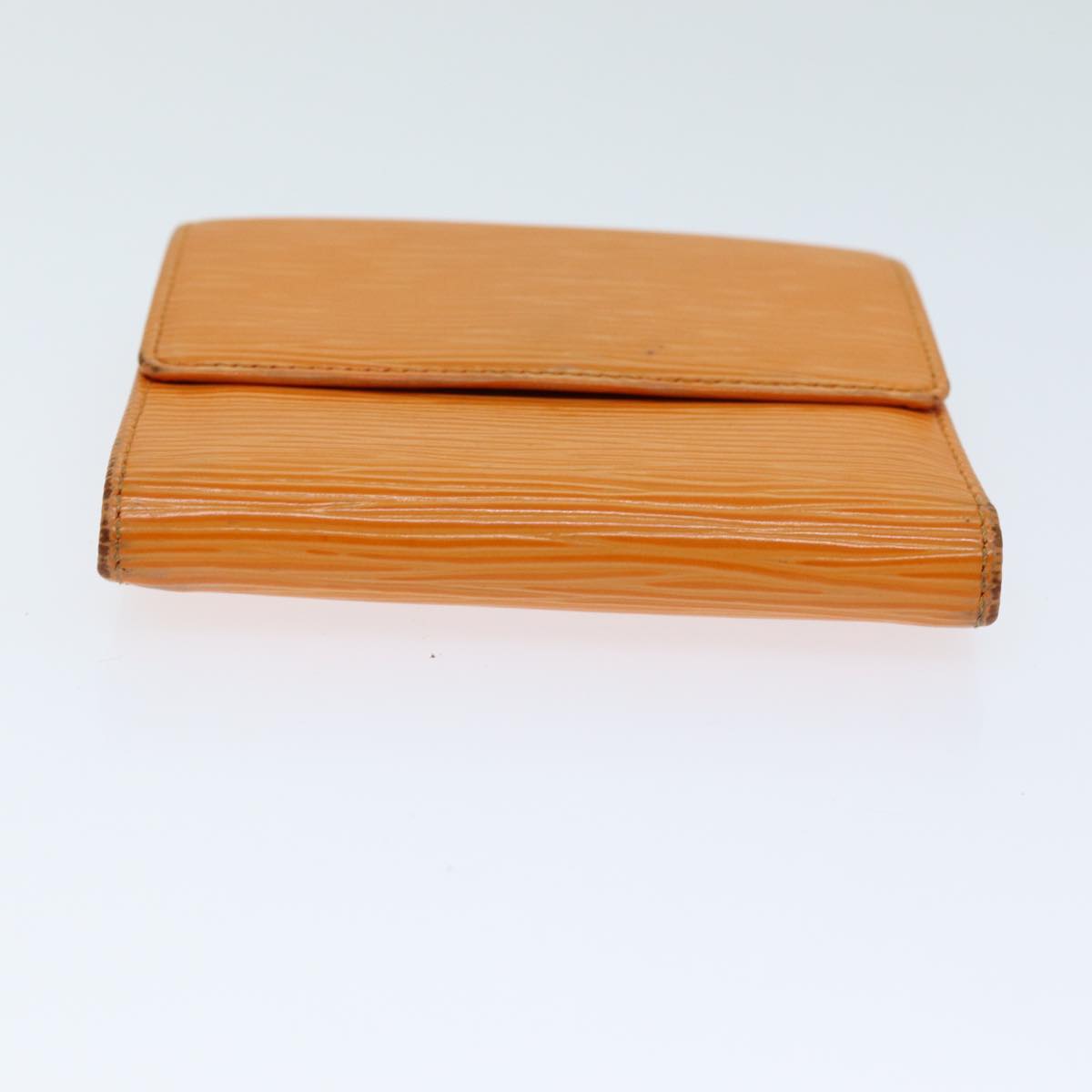 LOUIS VUITTON Epi Portefeuille Elise Wallet Orange Mandarin M6348H LV Auth 82175A