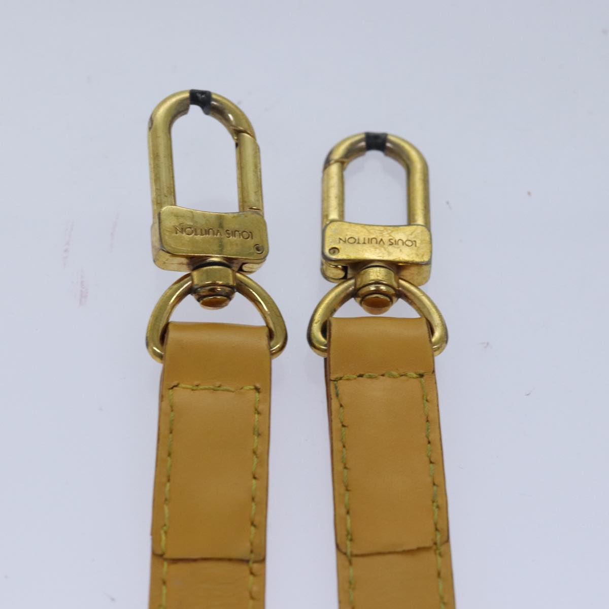 LOUIS VUITTON Epi Adjustable Shoulder Strap 37.4""""""""-44.5"""""""" Yellow LV Auth 82231