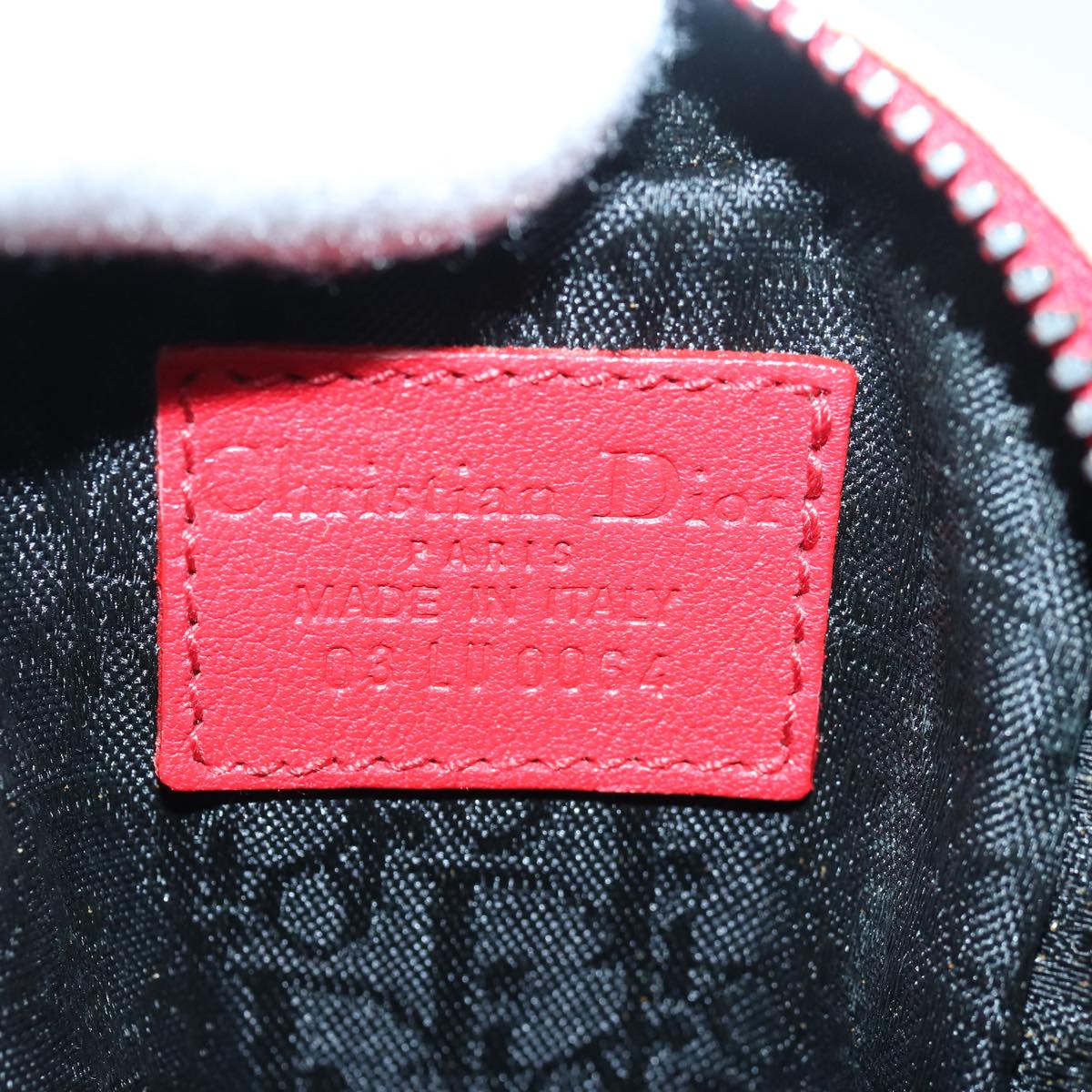 Christian Dior Hardcore Pouch Canvas White Auth 82243V