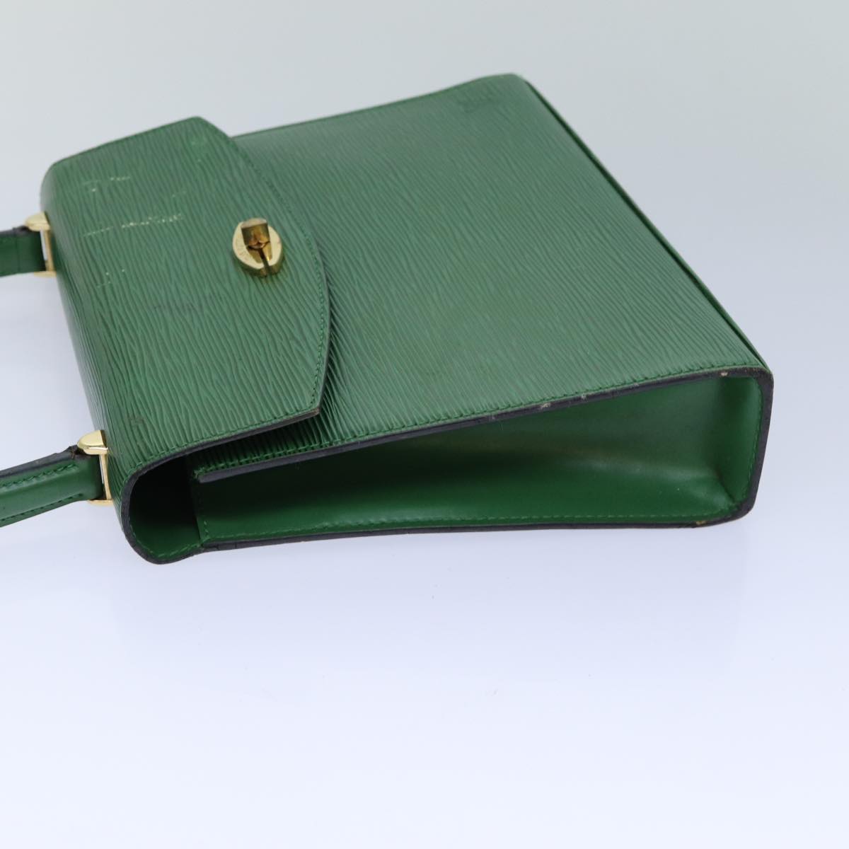 LOUIS VUITTON Epi Malesherbes Hand Bag Green M52374 LV Auth 82304