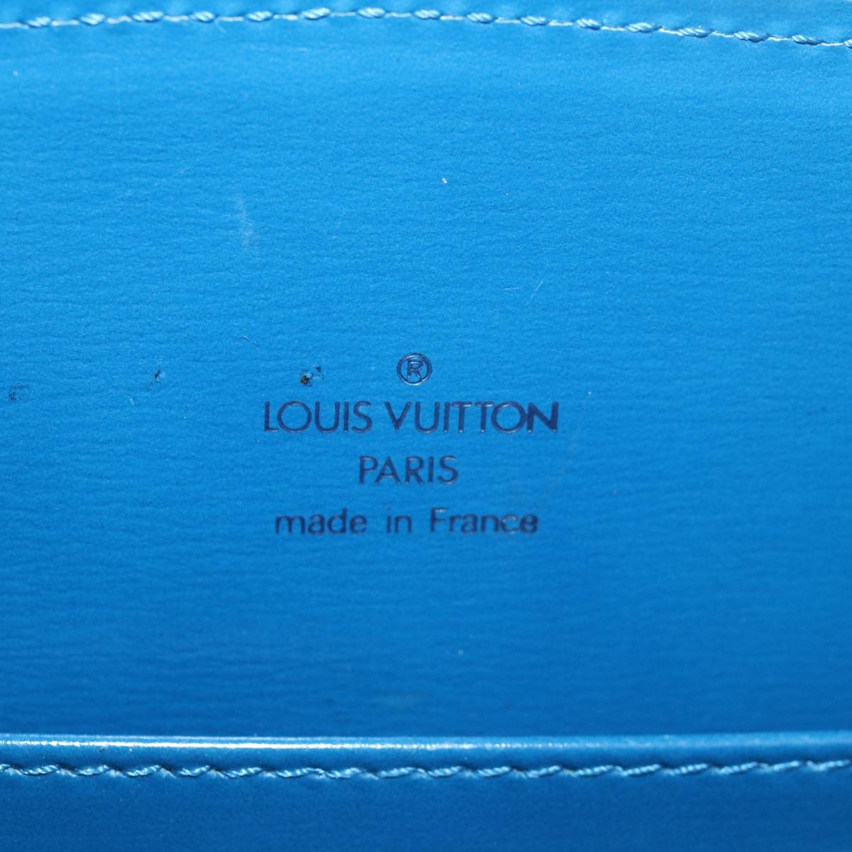 LOUIS VUITTON Epi Capuchin Shoulder Bag Blue M52345 LV Auth 82383